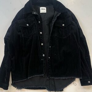 Black Corduroy Zara Jacket